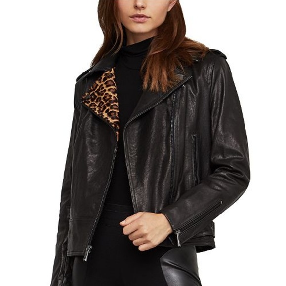 Bcbgmaxazria Leather Moto Jacket - Picture 2 of 16